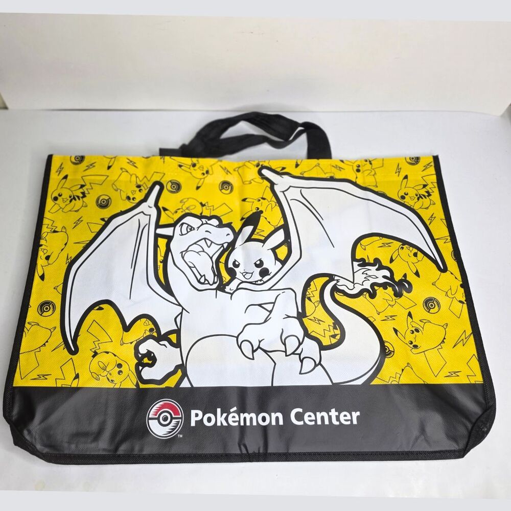 Pokémon Center Charizard Pikachu Large Sized Reusable Pokemon Tote Bag